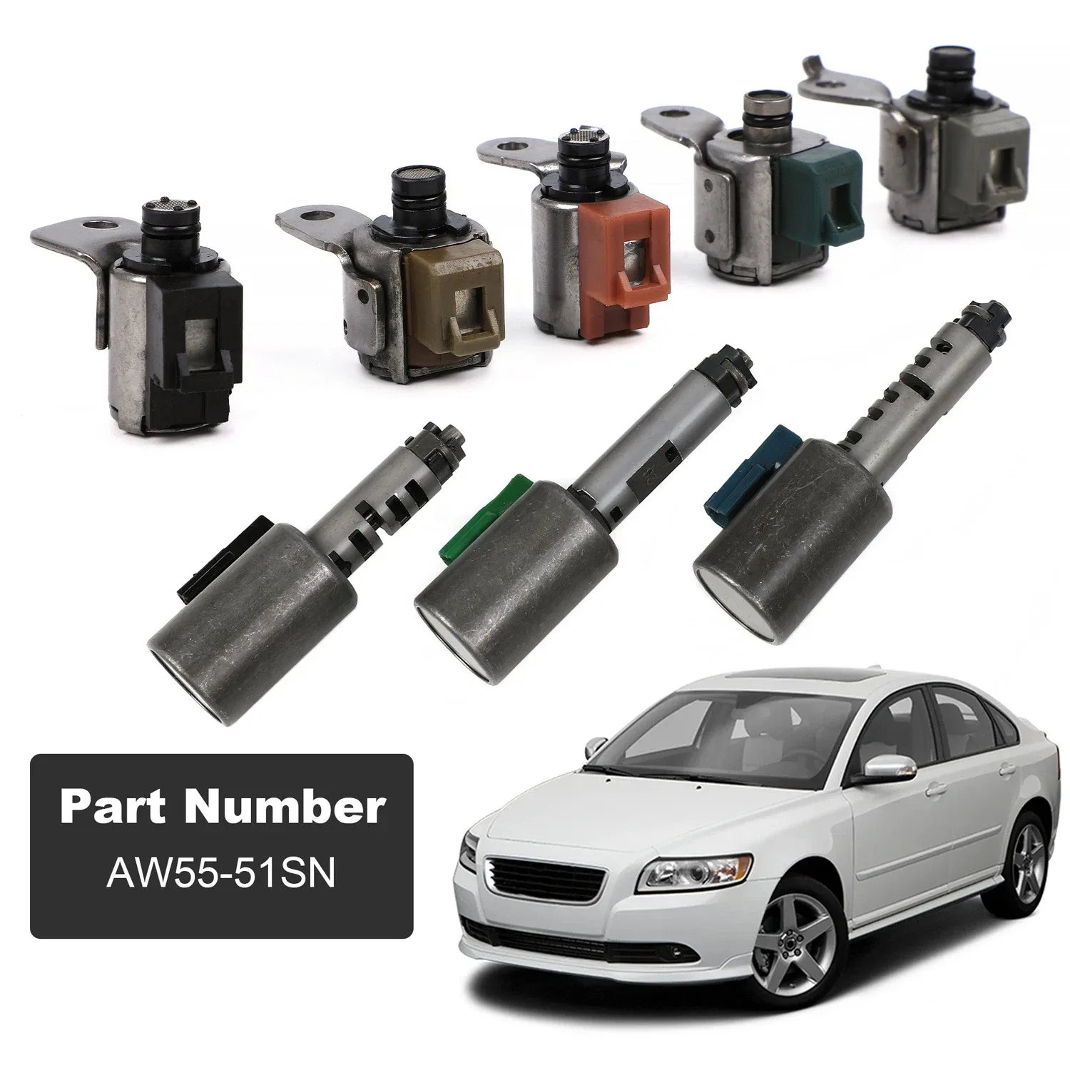 Transmission Solenoid Kit AW55-51SN AW55-50SN For Volvo V70 V50 XC90 XC70 S40 US