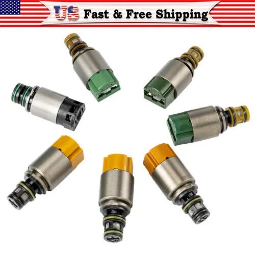 7pcs Valve Body Solenoids For 01-11 BMW 325i 335is 535i 328i ZF6HP19 6HP21 6HP26