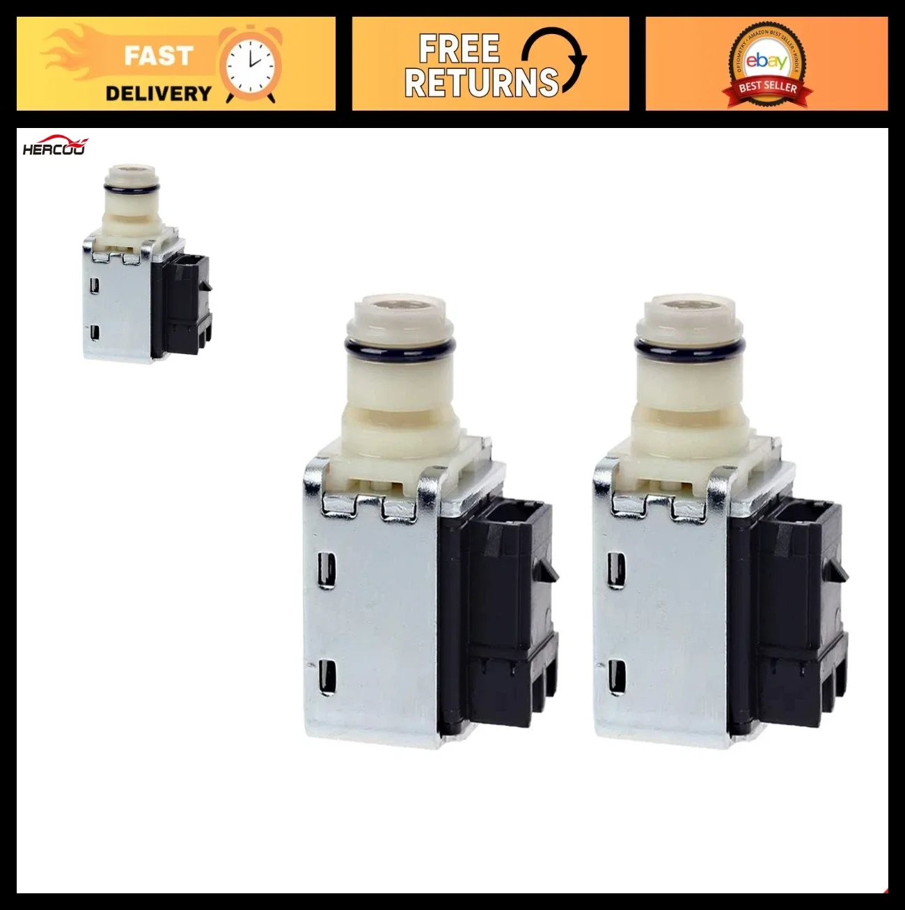 Transmission Shift Solenoid Kit Valve Set 1-2 2-3 A&B for GMC Chevrolet Trucks 1