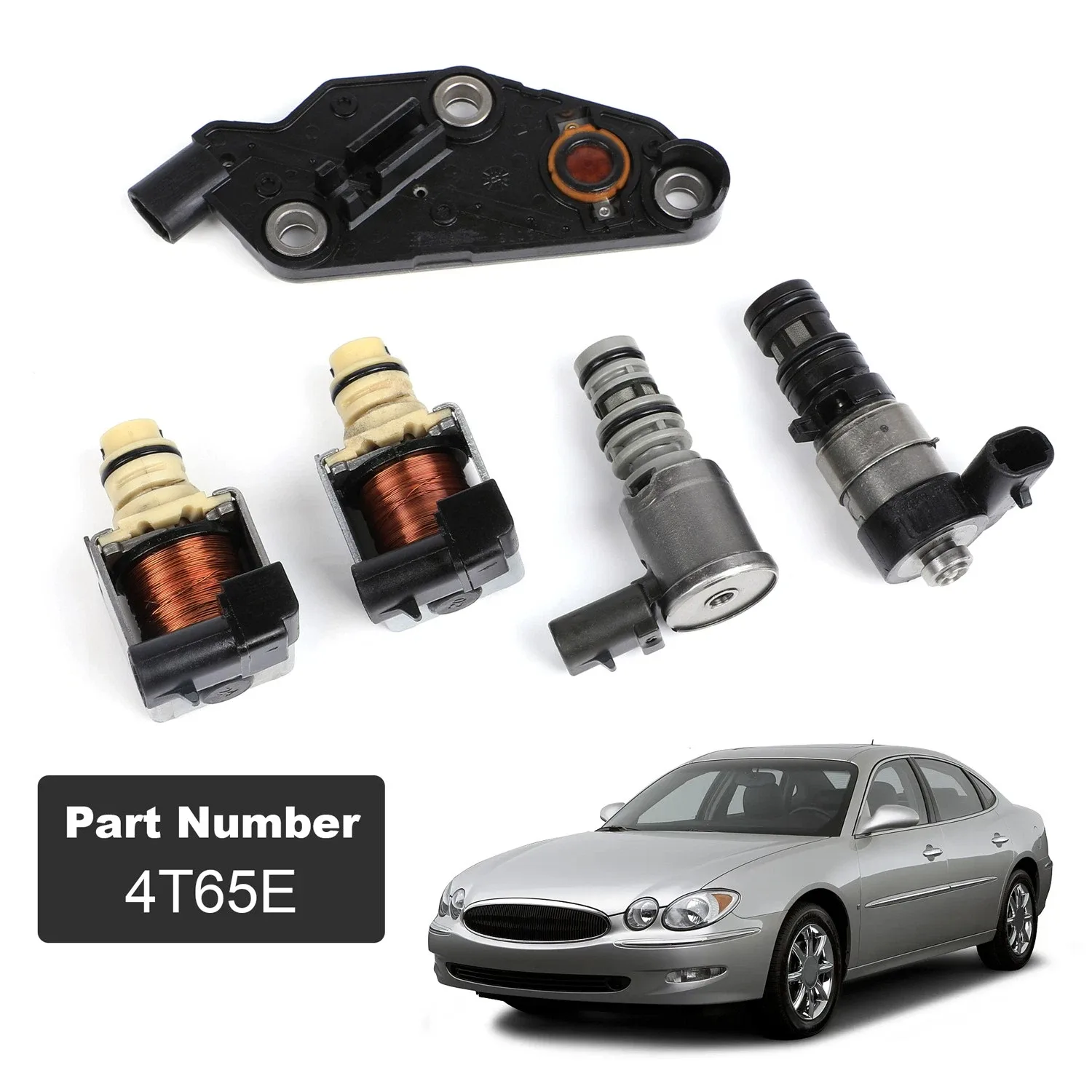 Transmission Solenoid Kit 2Shift TCC EPC for 03-11 Chevrolet Buick Pontiac 4T65E image 2