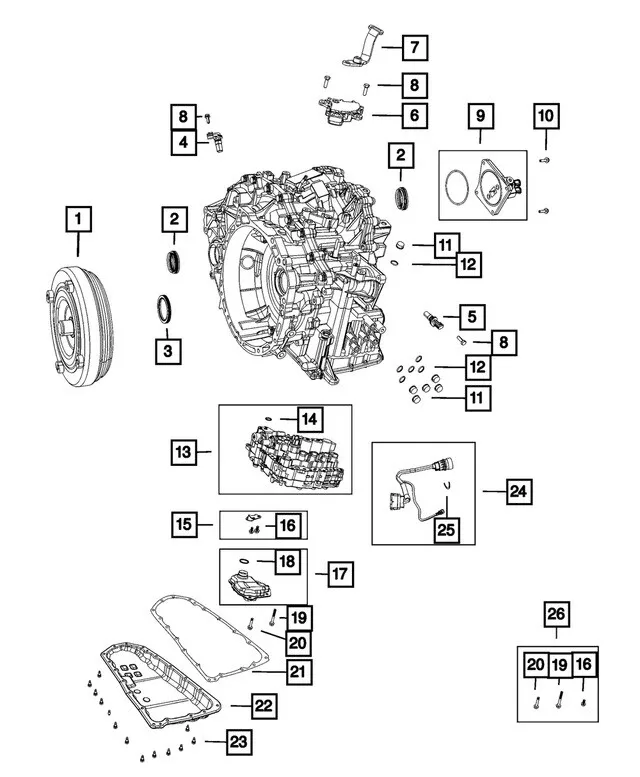 Jeep Patriot Valve Body 6807-0619-AA