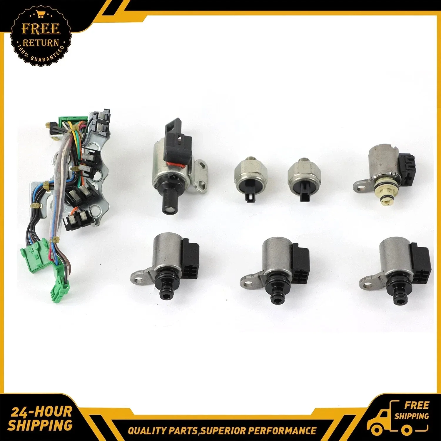 SINOCMP CVT Shift Solenoid Kit JF011E / RE0F10A for Nissan Altima Sentra Rogue