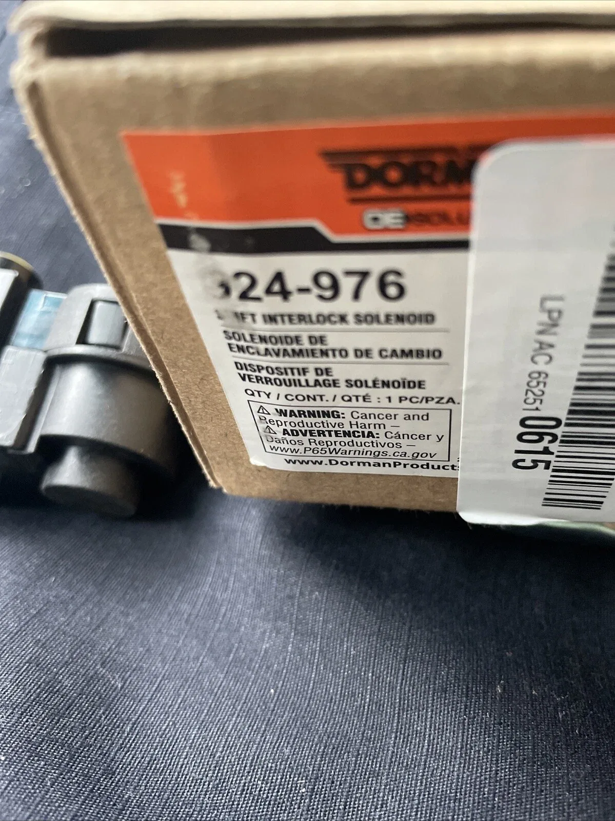 GM Shift Interlock Solenoid  -  Dorman 924-976 New Open Box  Dorman 924-976 image 3
