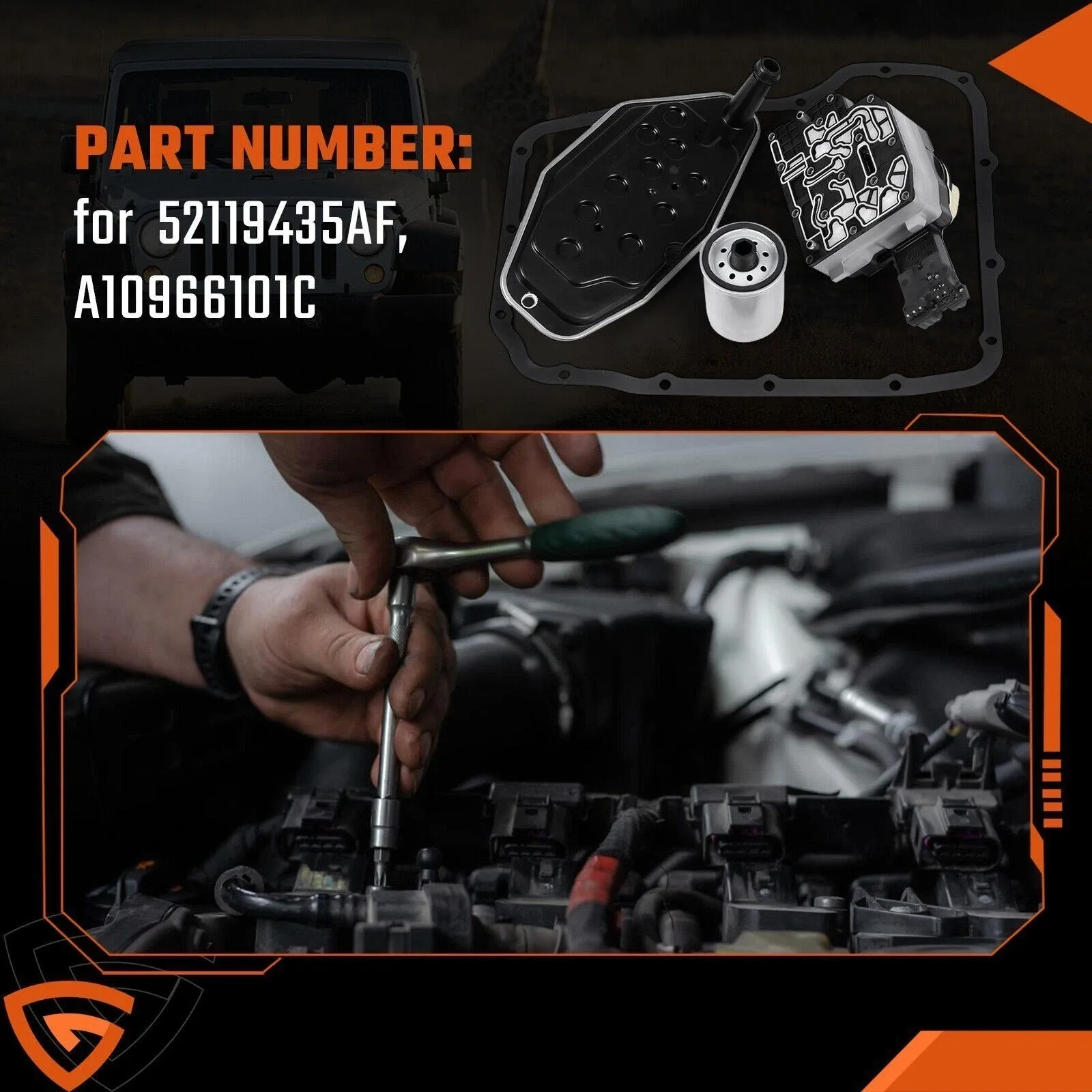 Transmission Shift Solenoid Kit 68002342 For Chrysler Dodge Jeep Ram 4.7L 5.7L image 3