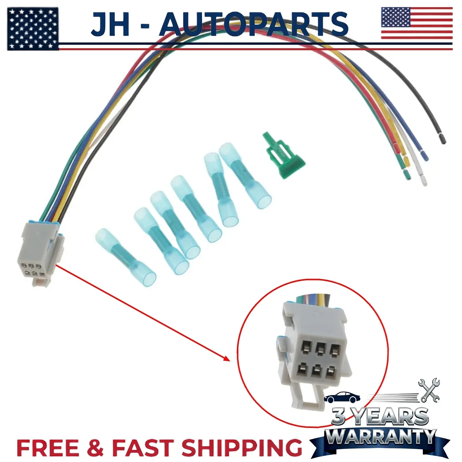 Fits For 2002-2008 GMC Envoy Shift Interlock Solenoid Connector New USA image 3