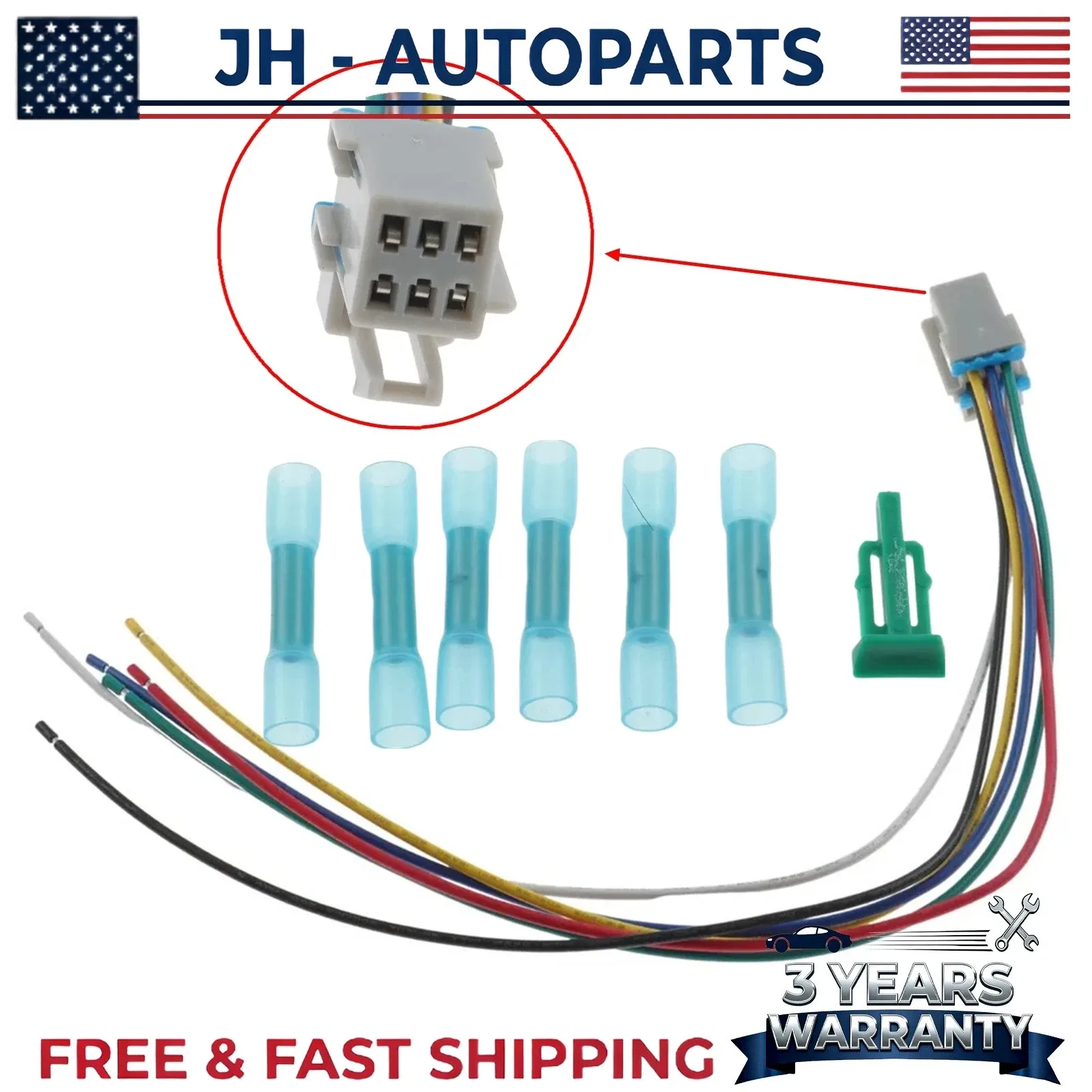Fits For 2002-2008 GMC Envoy Shift Interlock Solenoid Connector New USA