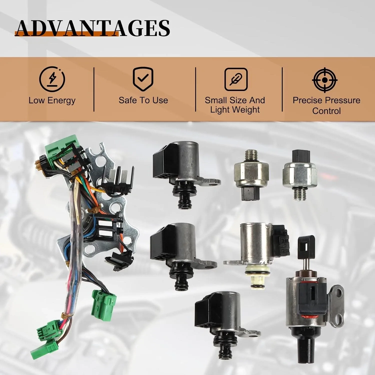 CVT JF011E/RE0F10A/F1CJA Valve Body Solenoid Kit For 07+ Nissan 33446-JF011 2.5L image 4