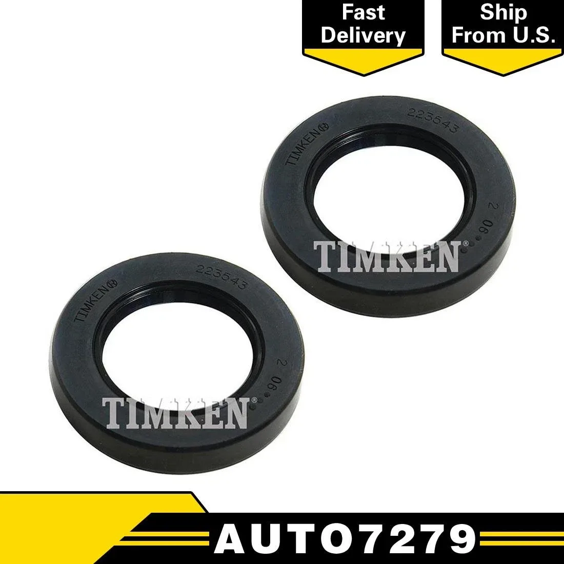2pcs Timken Manual Transmission Output Shaft Seal For Honda Civic 2000-2014