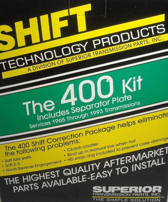 1968-up GM TH400 (3L80) Shift Correction Kit & Valve Body Separator Plate - K400-WP image 2