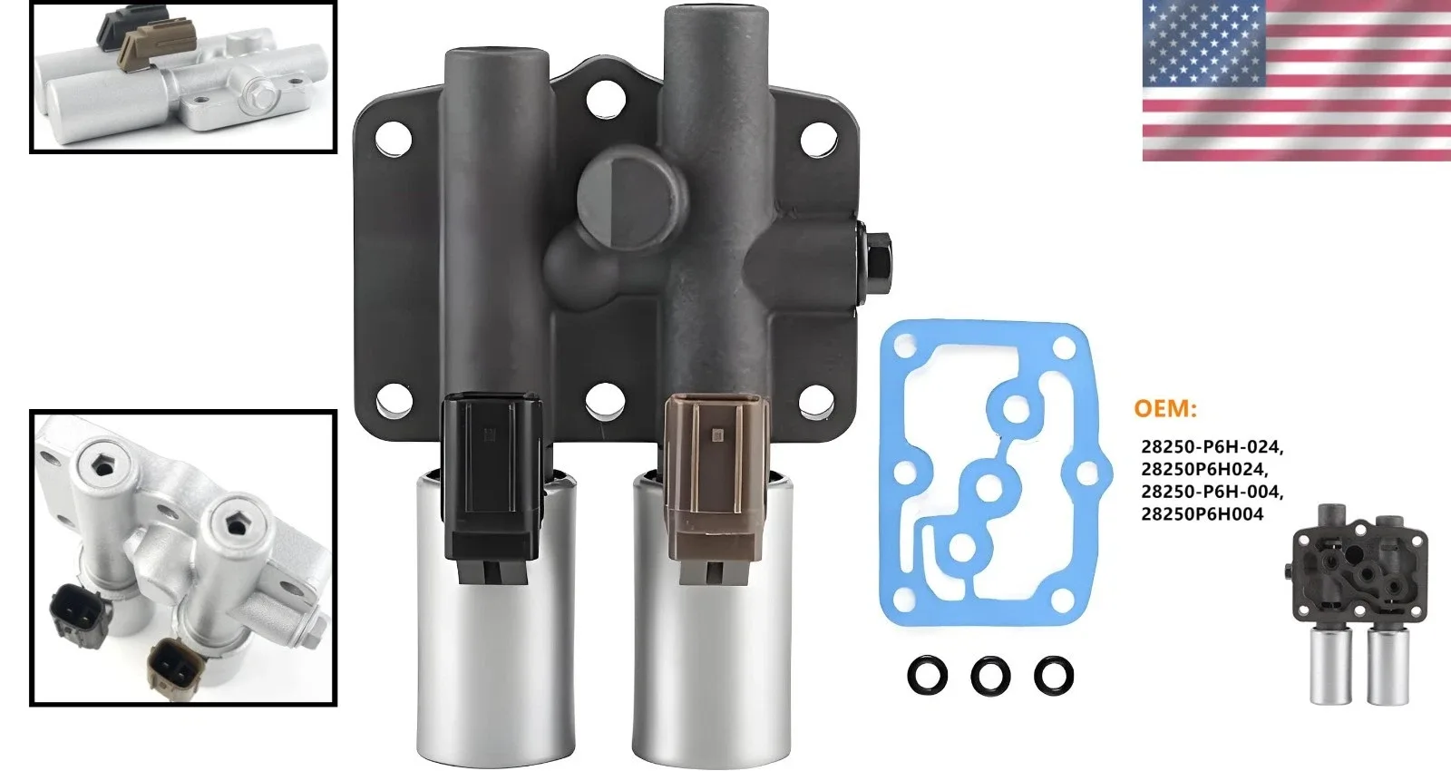 1997-2003 Honda & Acura EPC Shift Solenoid - Includes Gasket image 2