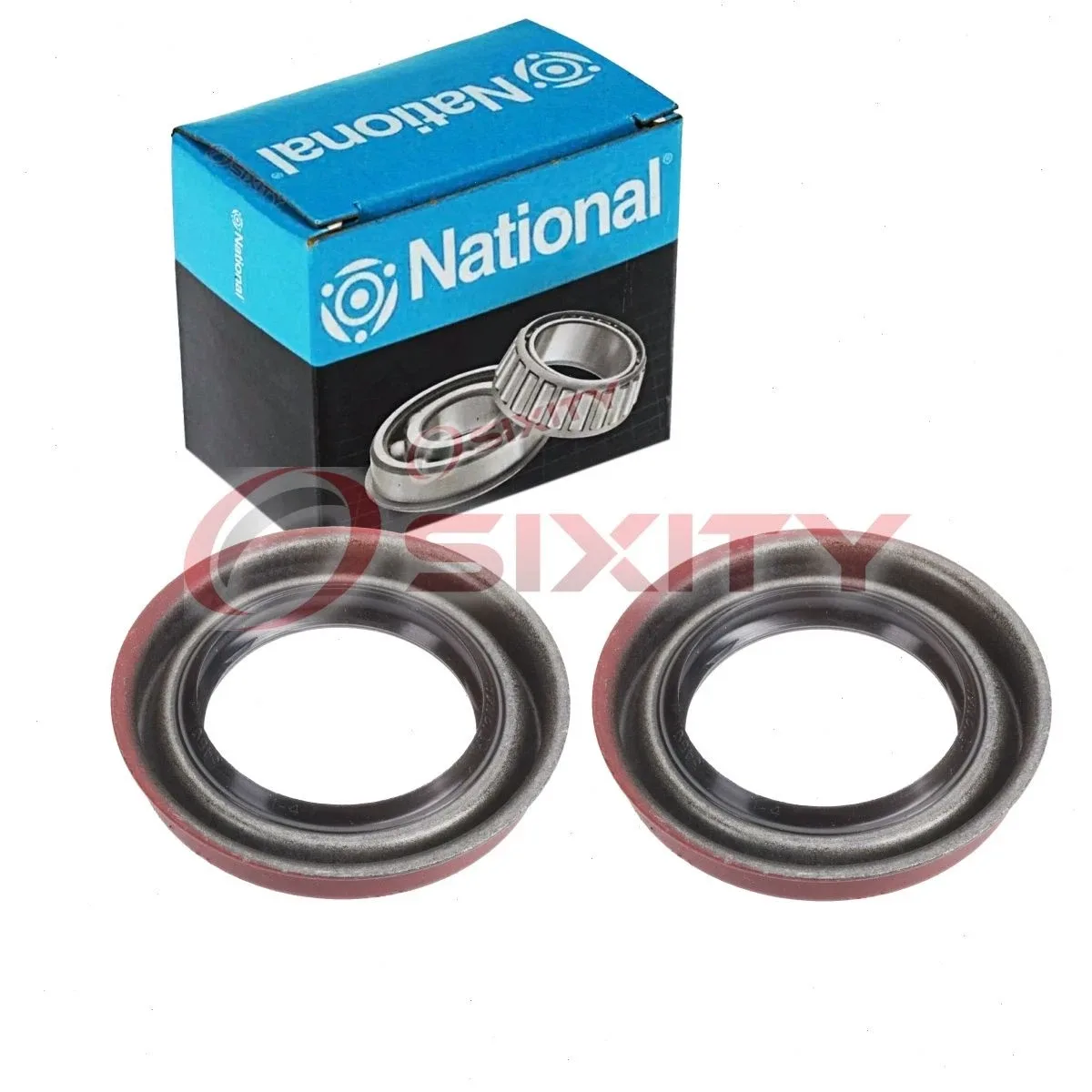 2 pc National Transmission Output Shaft Seals for 1995-1998 Mitsubishi qj