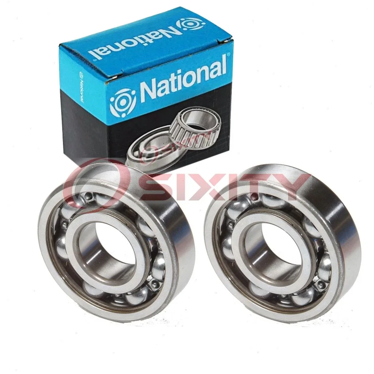 2 pc National Rear Transfer Case Output Shaft Bearings for 2003-2005 xo