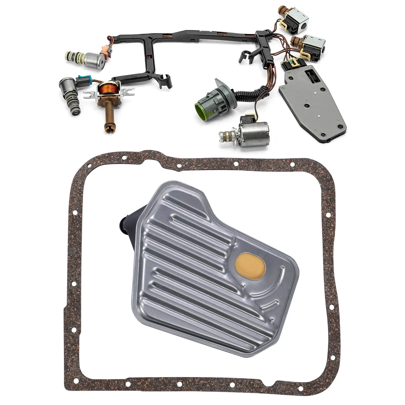 Transmission EPC Shift Solenoid Service Kit w/ Filter Gasket A B Fits GM 4L60E image 2