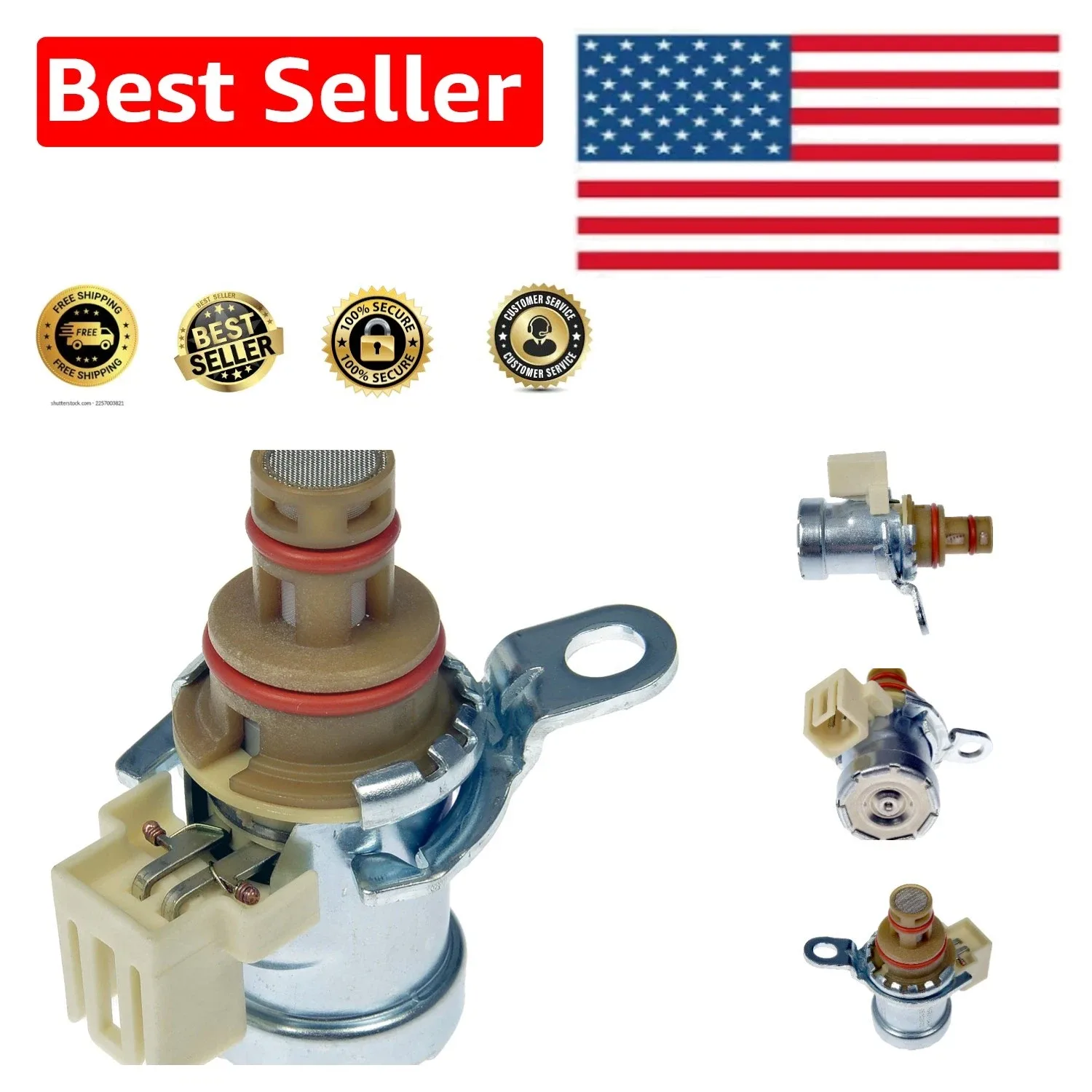 Lightweight Torque Converter Clutch Solenoid for Select Chrysler & Dodge Models