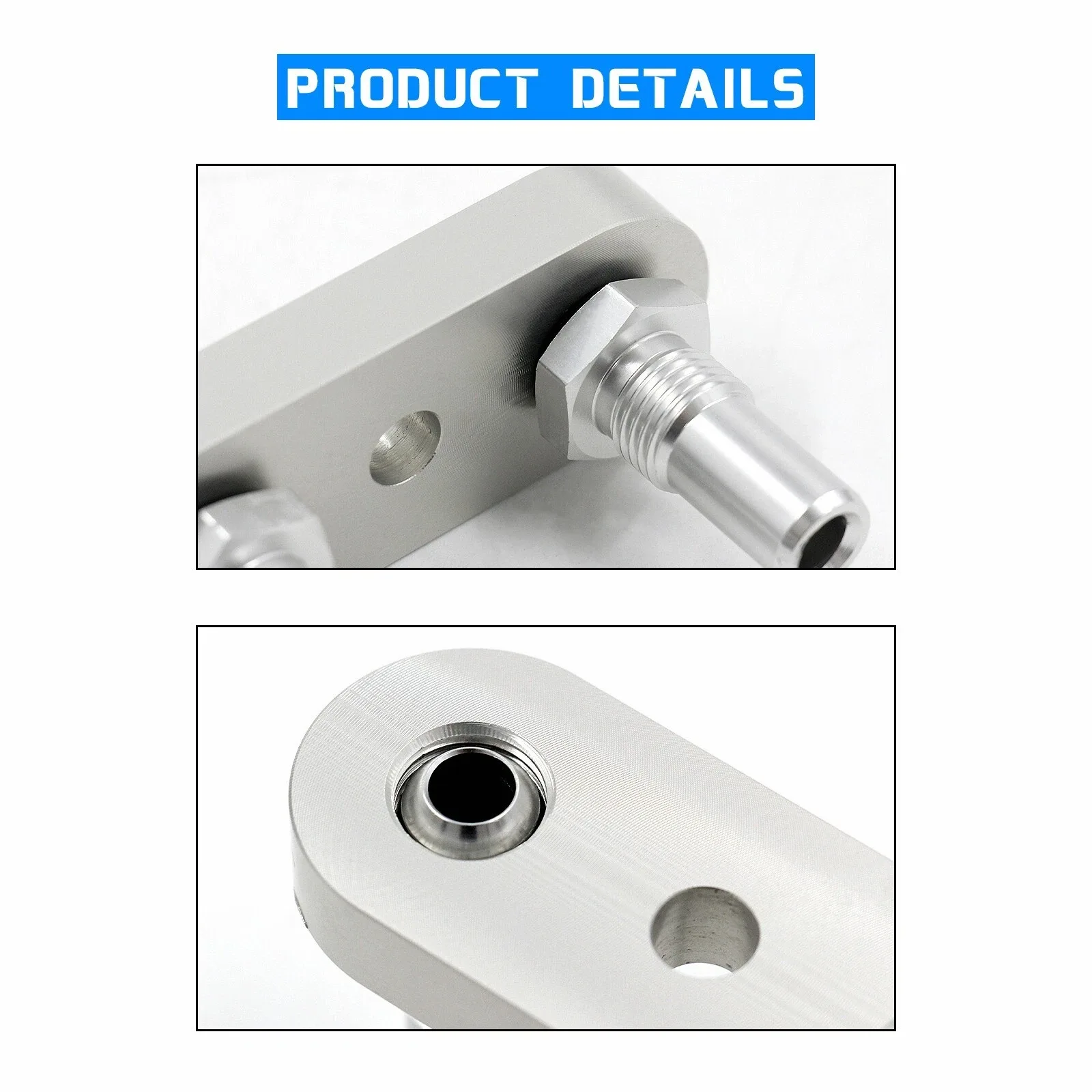 Transmission Cooler Line Adapter Plate w/ 6AN Fittings Seal 6L80E 6L90E 8L90E US image 4