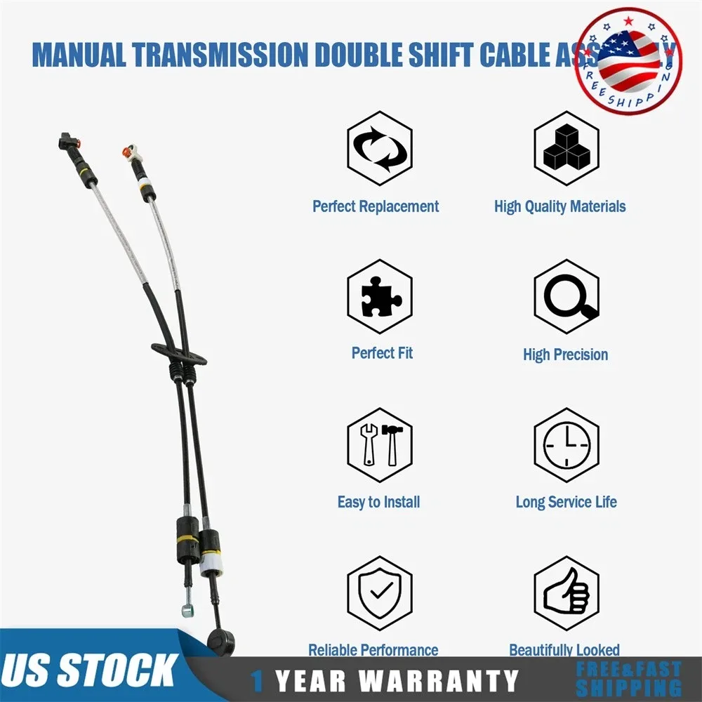 NEW Manual Transmission Double Shift Cable Assembly 1S4Z7E395HA For Ford Focus image 2