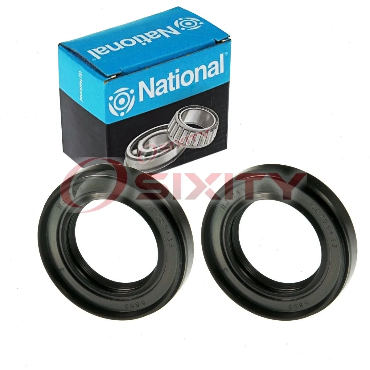 2 pc National Transmission Output Shaft Seals for 1993-1995 Hyundai Scoupe dd