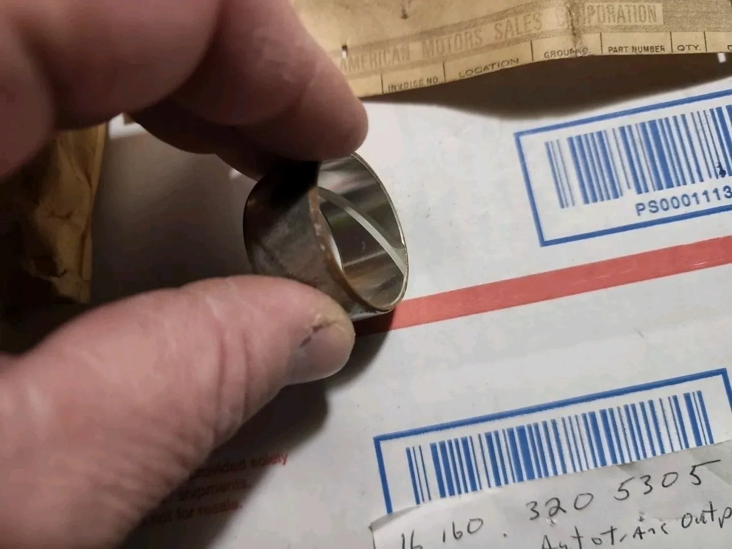 NOS AMC 1967-71  BUSHING, A/T OUTPUT SHAFT AMERICAN MOTORS # 3205305 OEM image 3