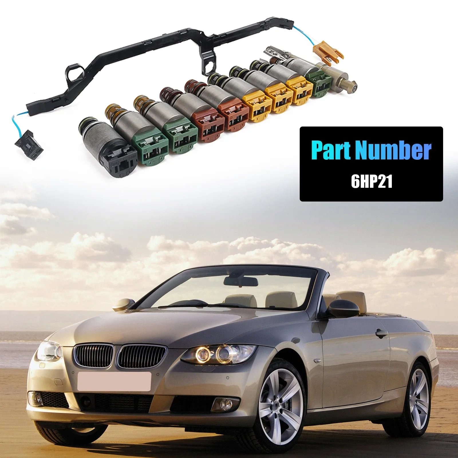 BMW 550i / 740i / 750i Shift Pressure Solenoid Kit 6HP21 image 2