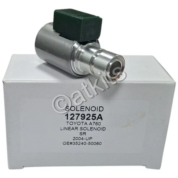 LINEAR SR SOLENOID FOR TOYOTA A760, A960, AB60E/F.  GREEN CONN. OEM# 35240-50060