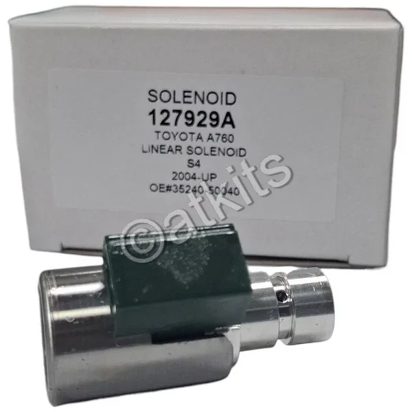 LINEAR S4 SOLENOID FOR TOYOTA A760, A960, AB60E. GREEN CONN. OEM# 35240-50040