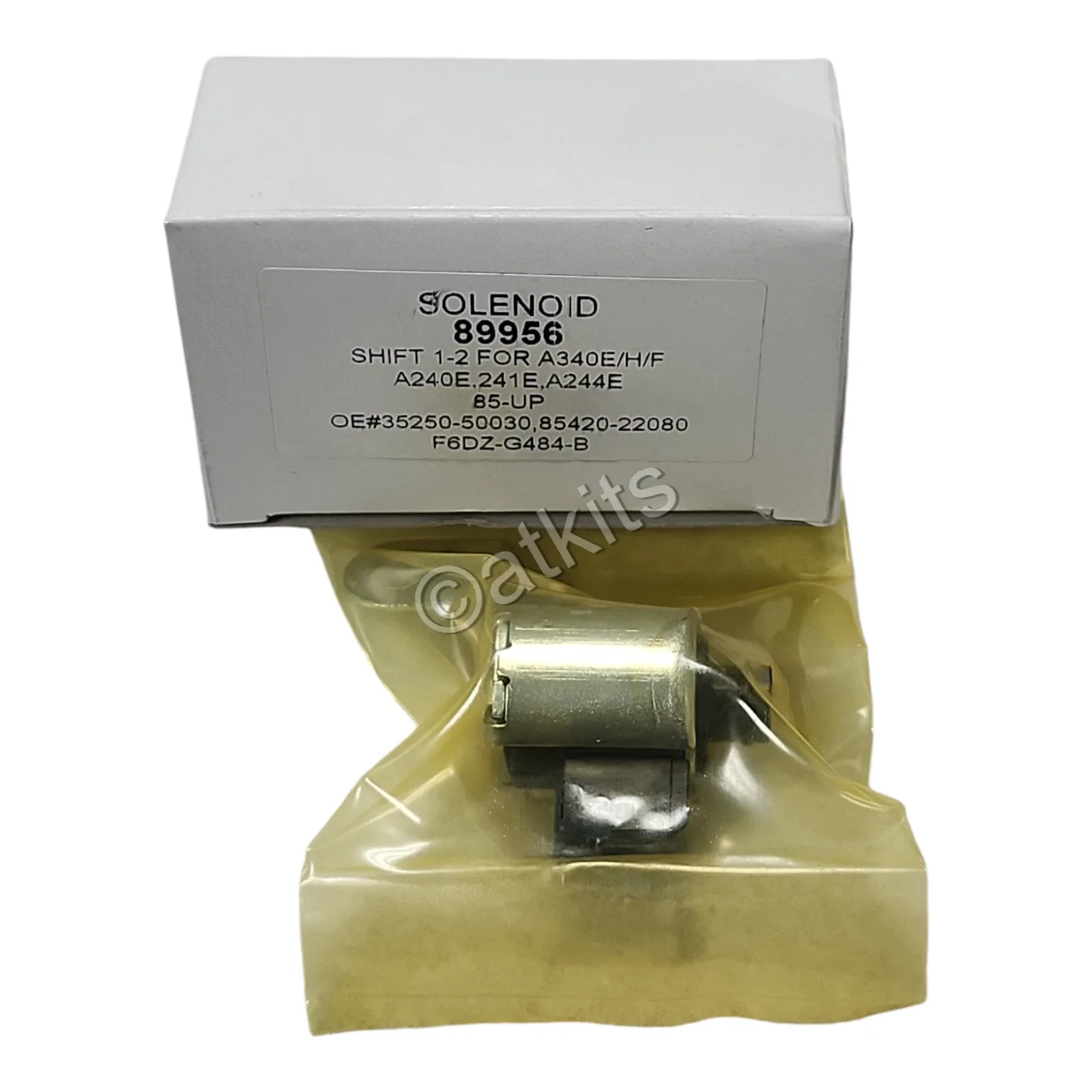 SHIFT SOLENOID A340E/H/F, A240E, 241E, A244E. 85-UP. IND: 89956. OEM#85420-22080