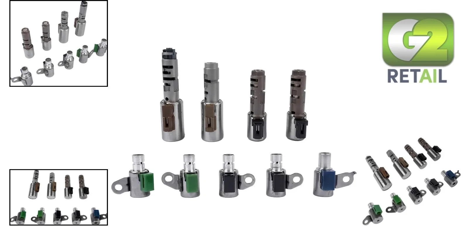 Efficient 9-Piece Solenoid Kit for 2005-2011 Lexus GS300/S300 Transmission image 2