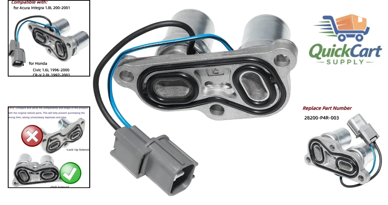Durable Shift Control Solenoid for Honda Civic CR-V Integra – Easy Installation image 2