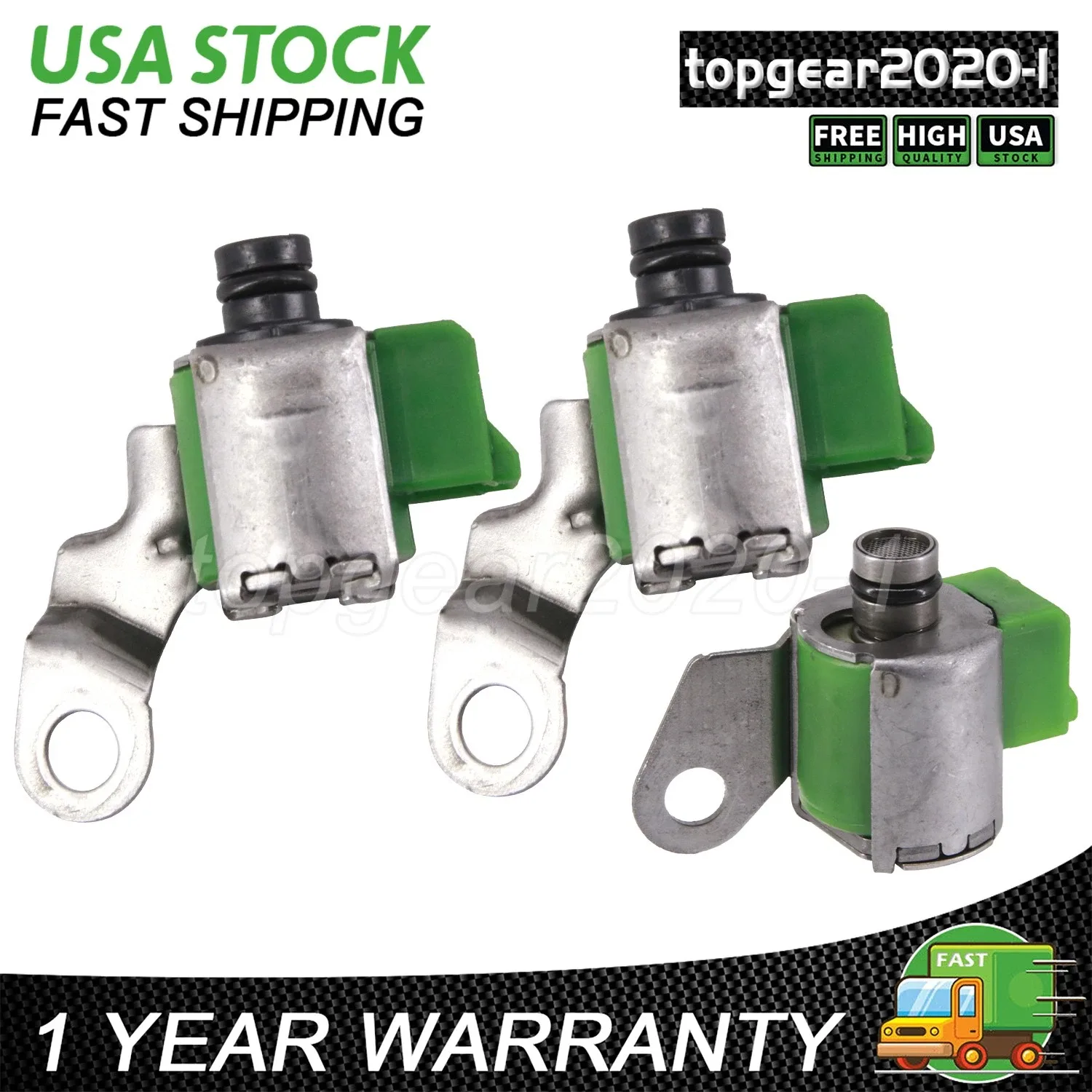 Shift Solenoids A340E A340F A340G Fits Toyota Tacoma T100 Pickup 4Runner Lock Up image 3