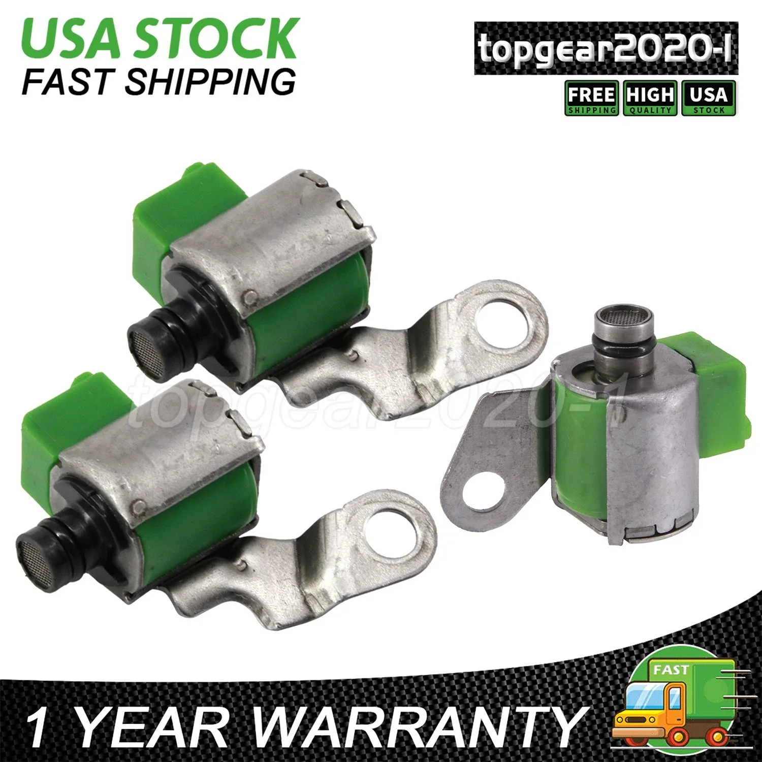 Shift Solenoids A340E A340F A340G Fits Toyota Tacoma T100 Pickup 4Runner Lock Up image 4