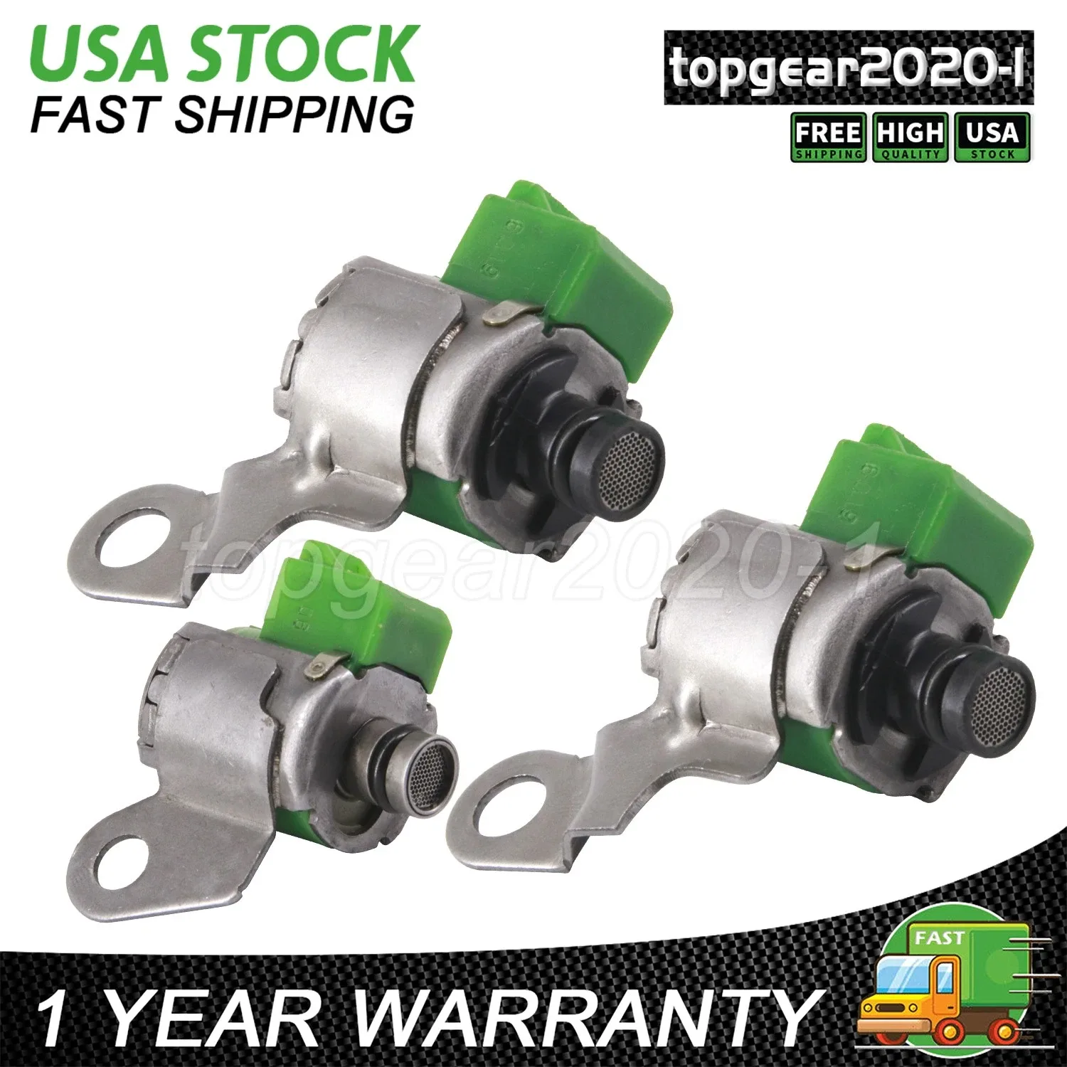 Shift Solenoids A340E A340F A340G Fits Toyota Tacoma T100 Pickup 4Runner Lock Up