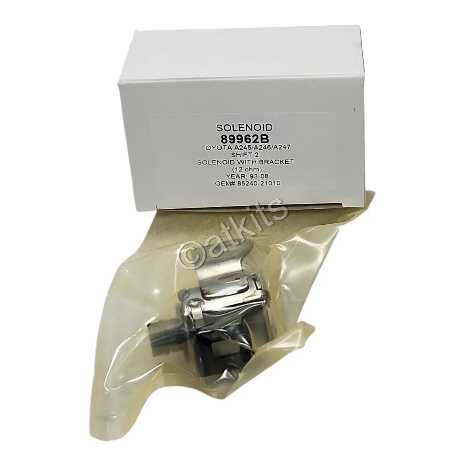 Shift 2 Solenoid for Toyota A245/A246/A247 Transmissions — ATK 89962B (OE 85240-21010)
