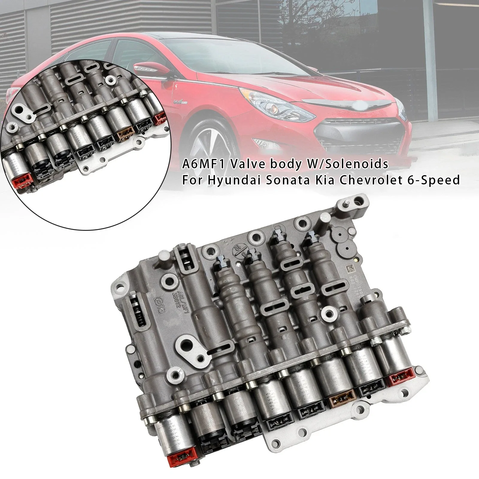 6-Speed Valve Body with Solenoids A6MF1 – Hyundai Sonata / Kia / Chevrolet (Remanufactured)