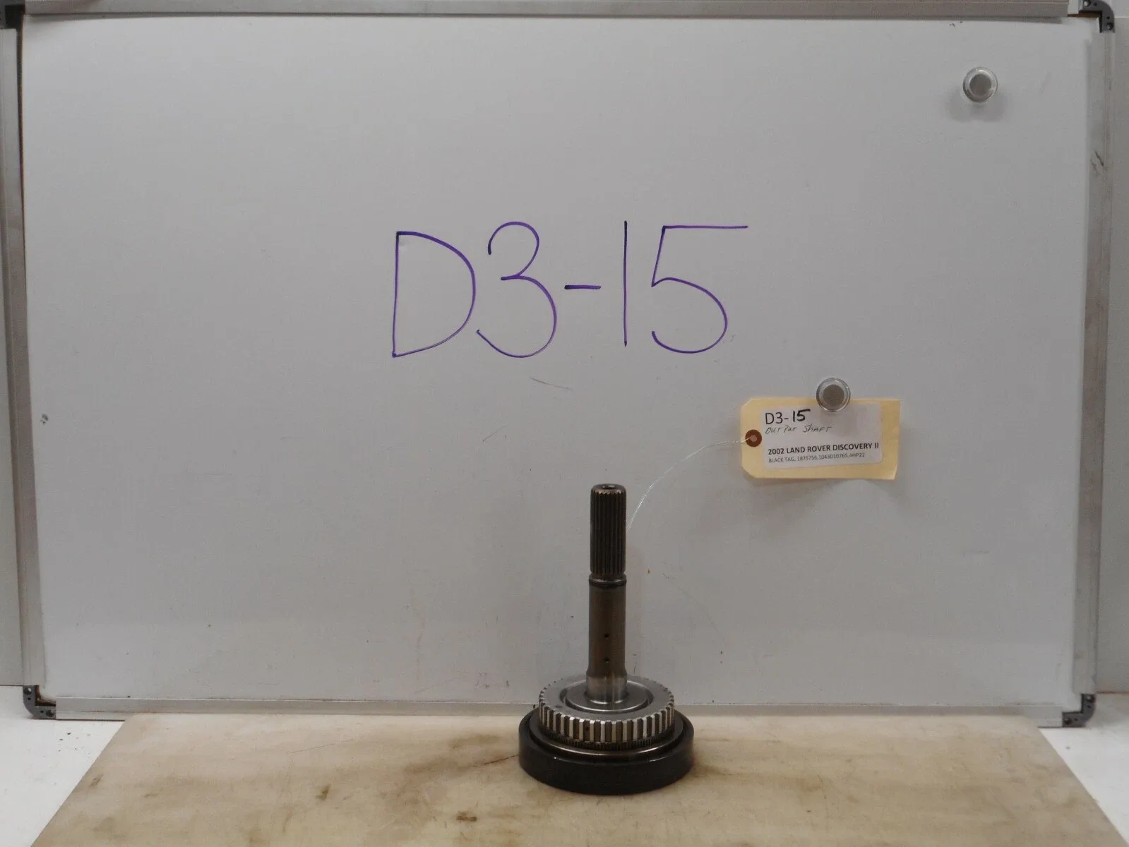 2002 LAND ROVER DISCOVERY II OUTPUT SHAFT