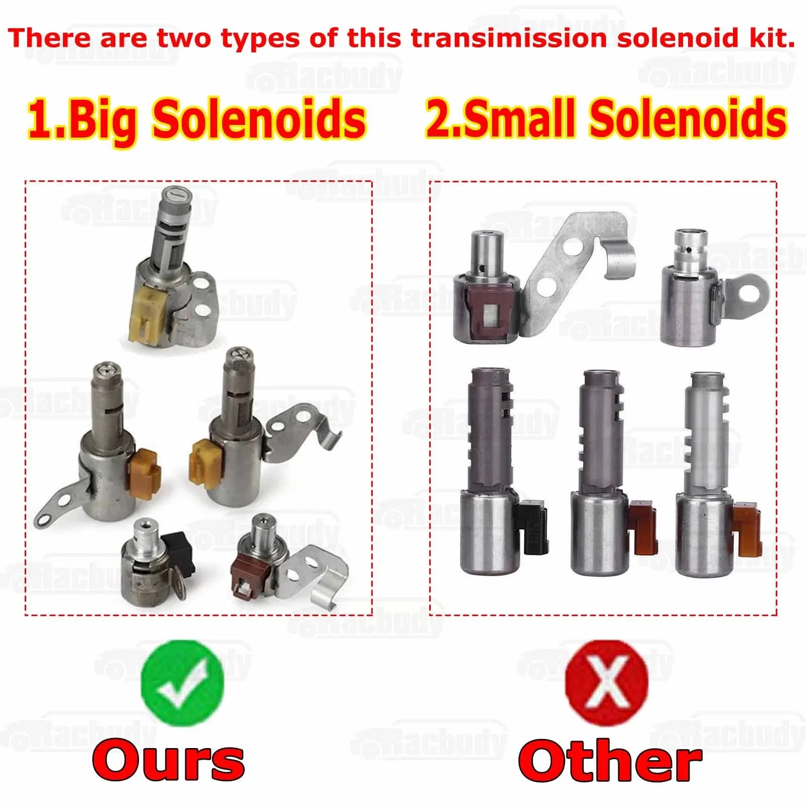 Transmission Solenoid Kit U140 U240 U241 for 99-05 Toyota Highlander Lexus ES300 image 2