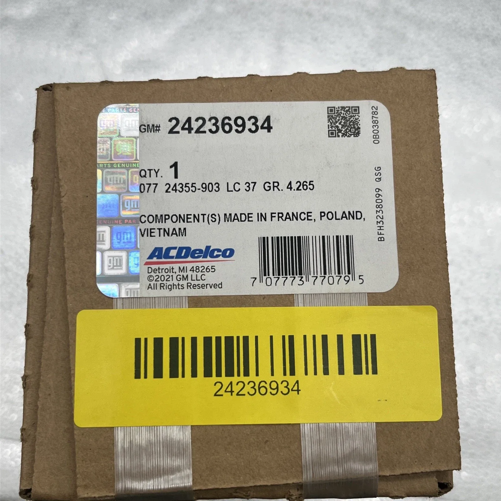 2006 - 2014 Chevrolet Auto Transmission Control Solenoid Filter Plate 24236934 image 4
