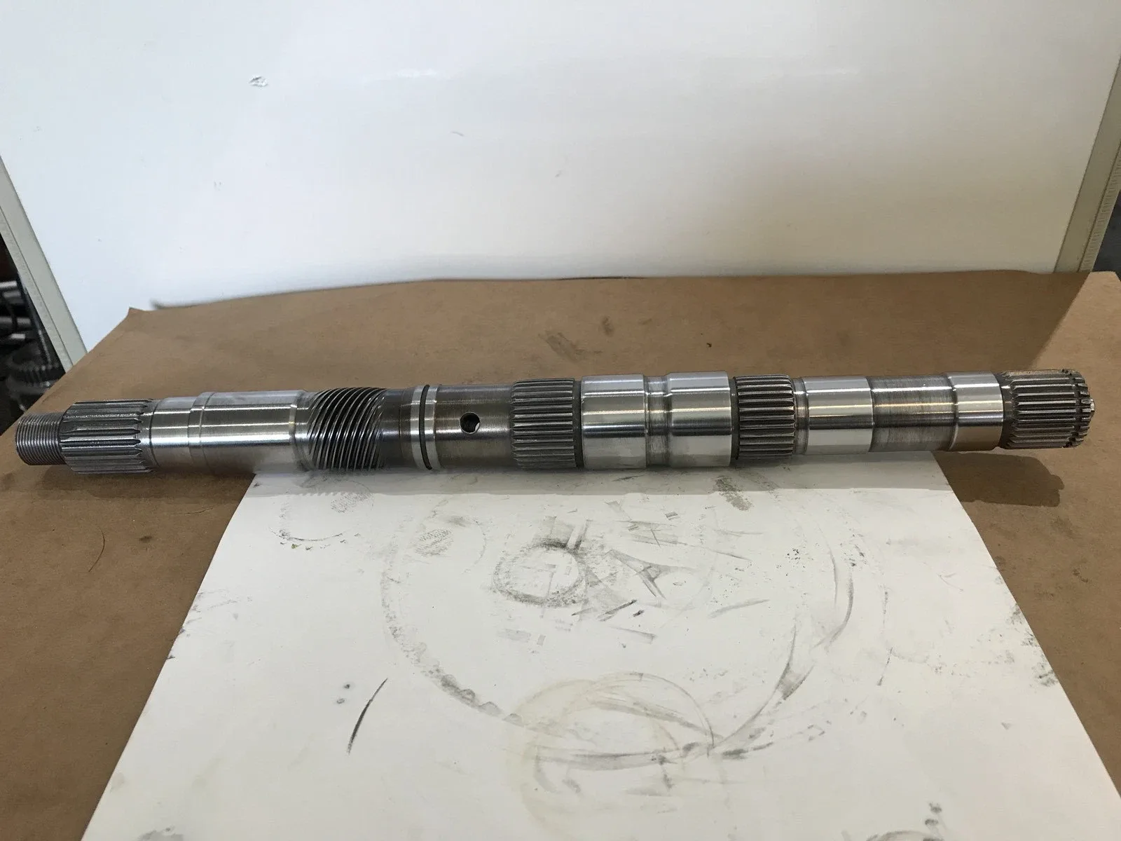Dodge 727, TF8 Trans Diesel Output Shaft Late 16.780 LG 1990 UP 2WD .345" Pilot