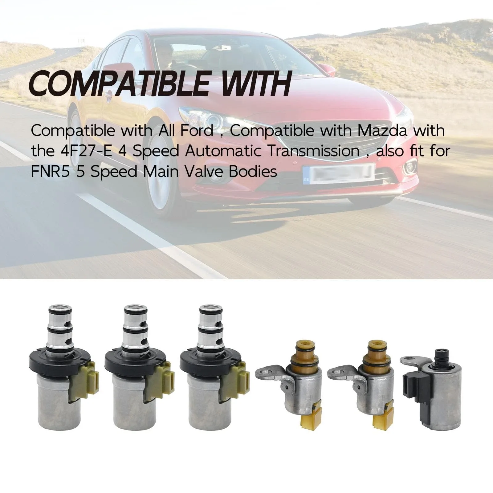 6Pcs Transmission Shift Solenoid Kit EPC PWM for Ford Fiesta Focus Mazda 2 3 5 6 image 4