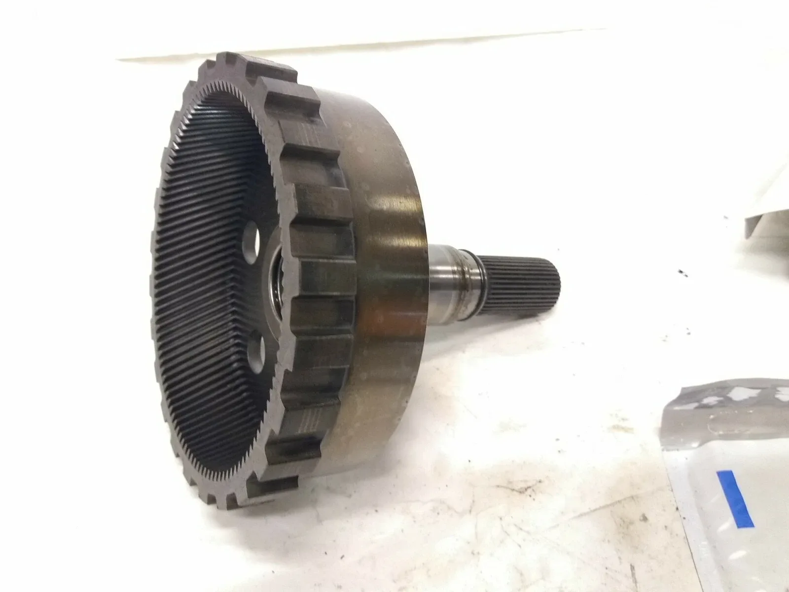 BMW E53 X5 3.0L AWD A5S390R 5L50 Automatic Transmission Output Shaft & Ring Gear image 2