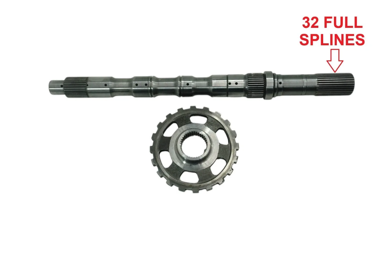 283678A - RE7R01A, OUTPUT SHAFT, 17-3/4" LONG, 32 SPLINES, 9 HOLES, 2 O-RINGS image 2