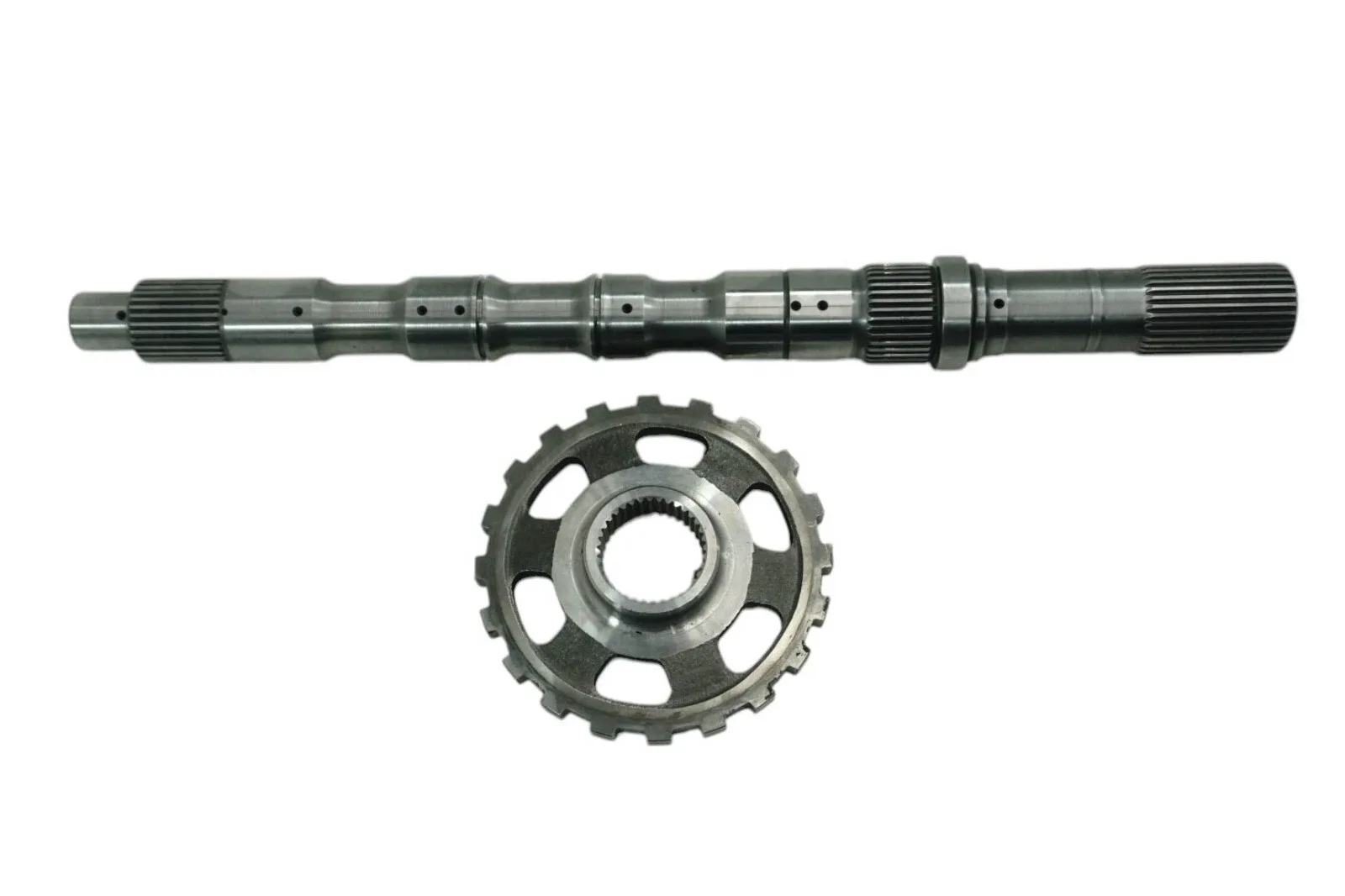 283678A - RE7R01A, OUTPUT SHAFT, 17-3/4" LONG, 32 SPLINES, 9 HOLES, 2 O-RINGS
