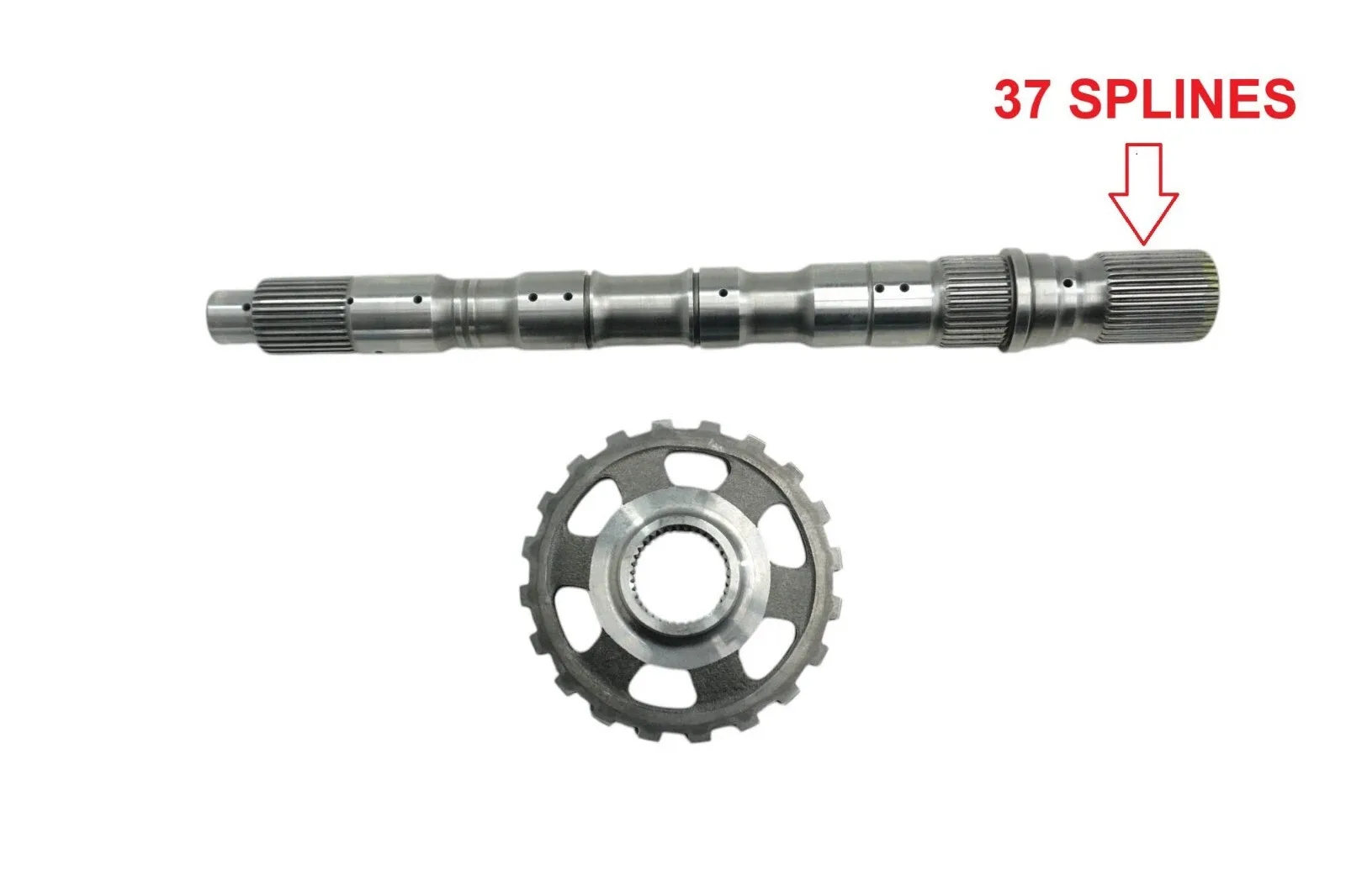 283678B - RE7R01A, OUTPUT SHAFT, 15-7/8" LONG, 37 SPLINES, 9 HOLES, 2 O-RINGS image 2