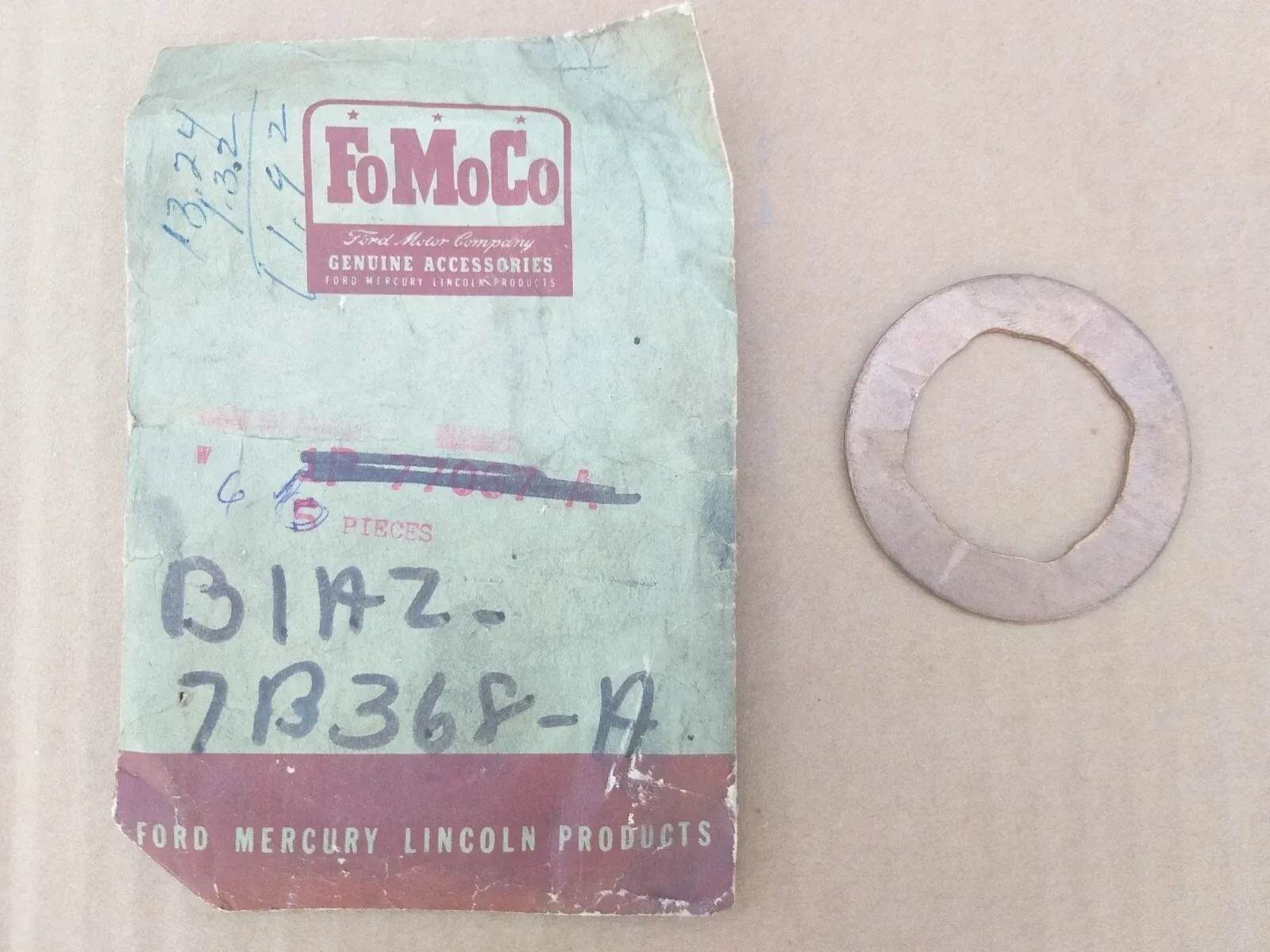 NOS Ford-O-Matic / Merc-O-Matic Auto Trans Front Output Shaft Thrust Washer .060