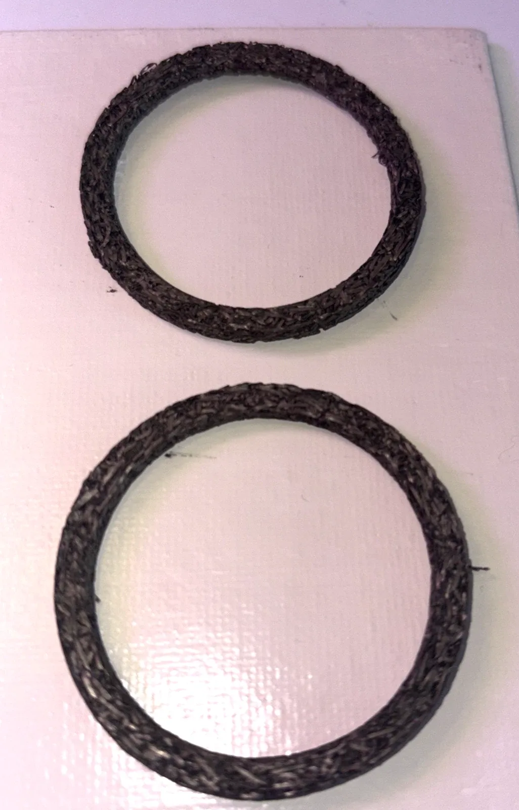 2 Output SNAP RING SHAFT RETAINING CLIP, 2 KNITTED James Exhaust Gaskets ,O RING image 2