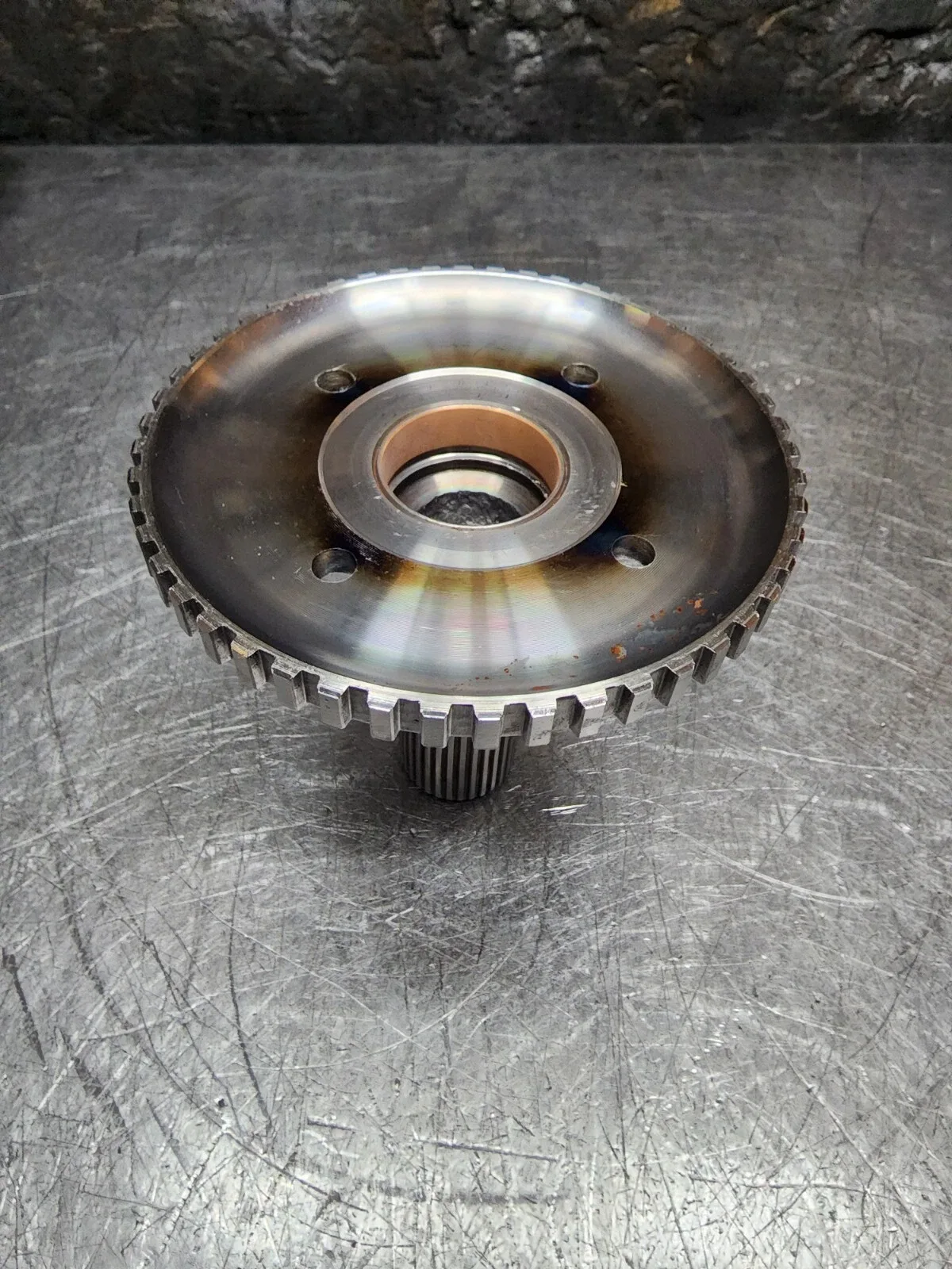 4L80E Output Shaft 4X4, 5" Long No lube Hole GM Trans 1999-UP New Bushing image 3