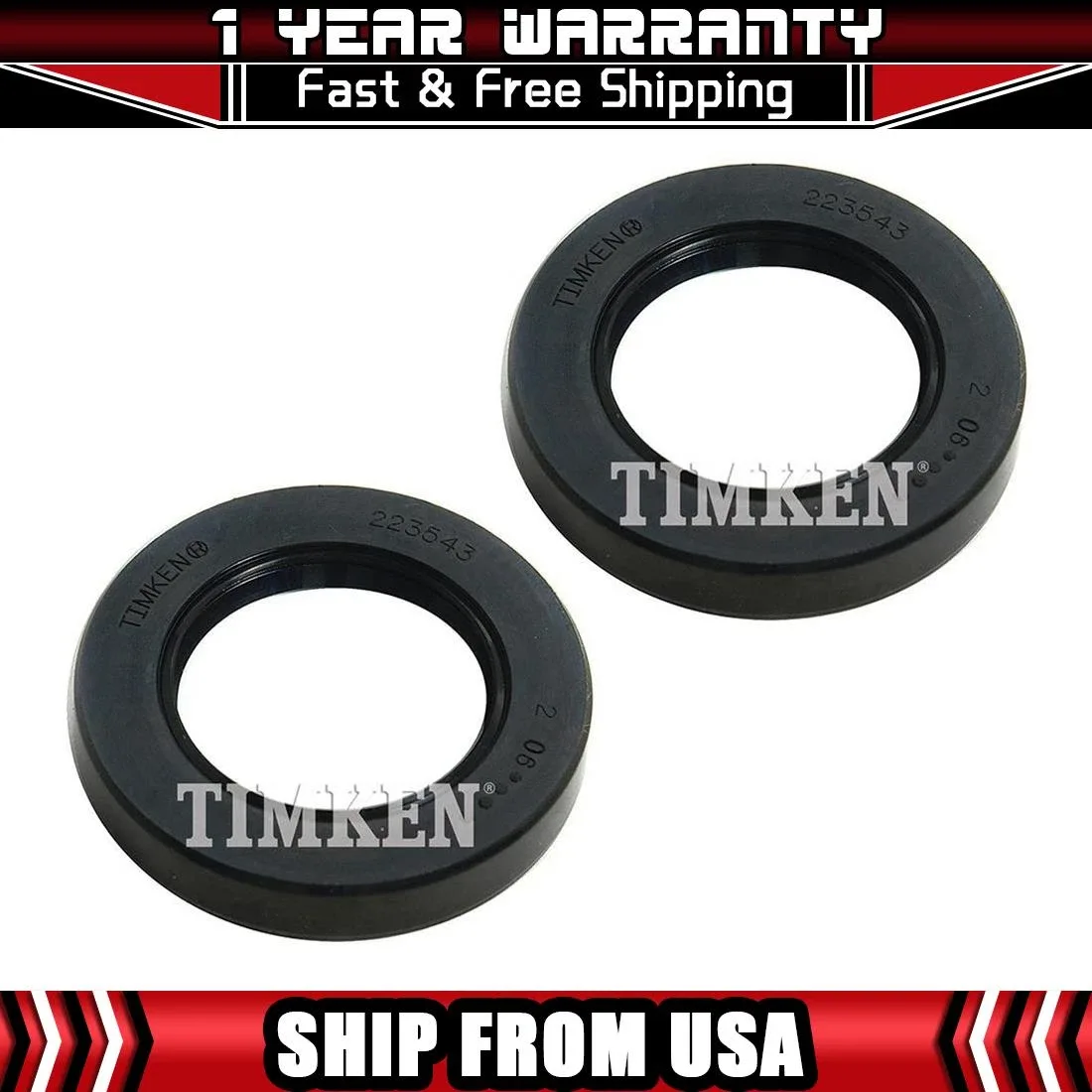 2 Timken Manual Transmission Output Shaft Seal For Honda Civic 2000-2014