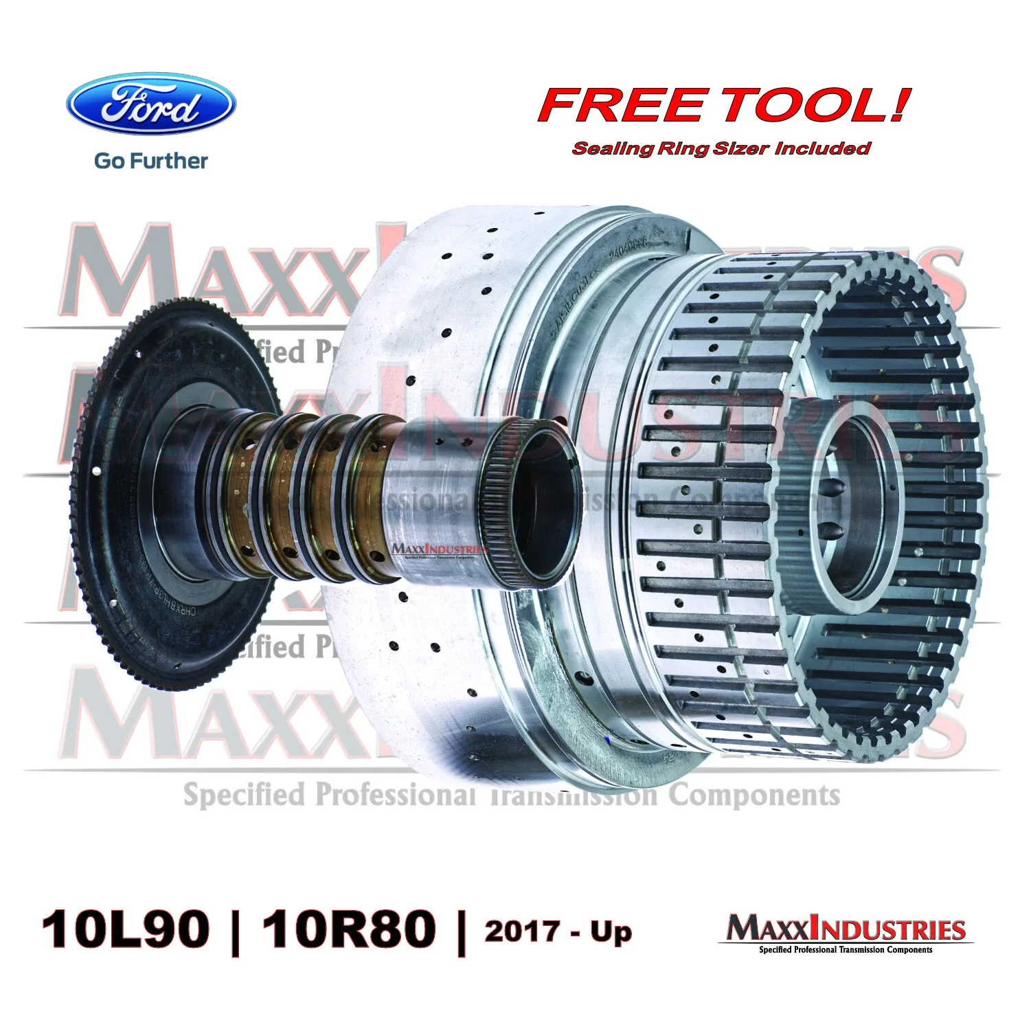 Ford 10R80 Transmission C-D-F Clutch Drum Shell Hub Combo OEM NEW 2017-24 image 3