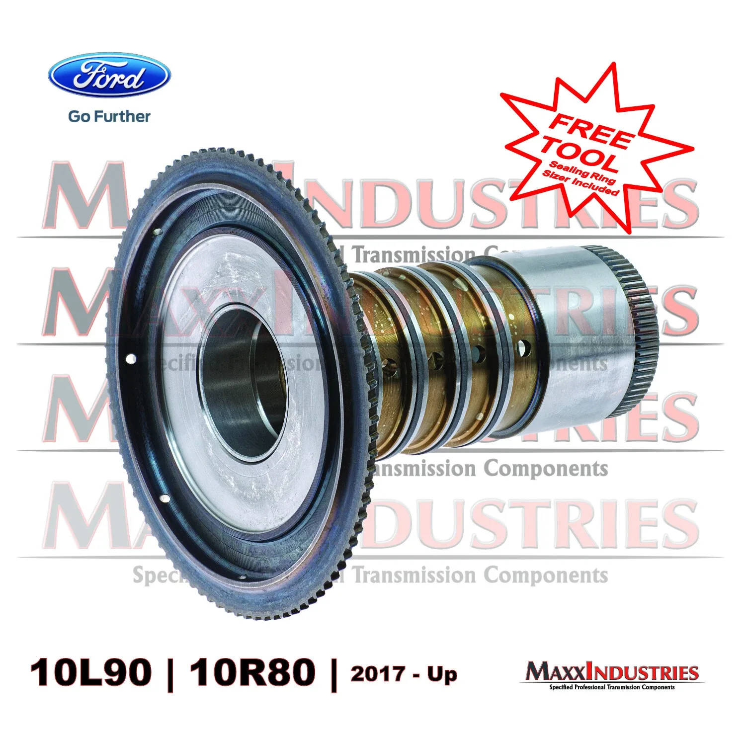 Ford 10R80 Transmission C-D-F Clutch Drum Shell Hub Combo OEM NEW 2017-24 image 4