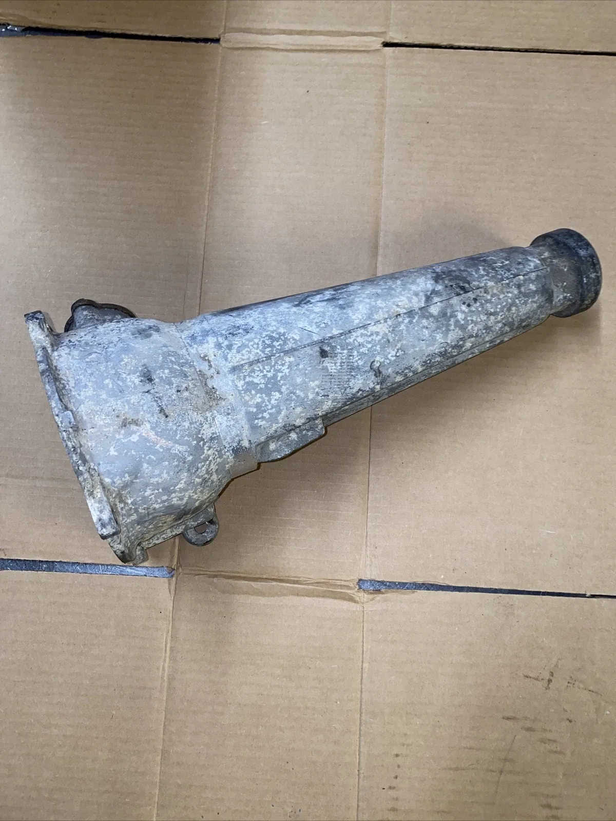 Small Case Cast Iron Ford Extension Housing, 16 5/8”