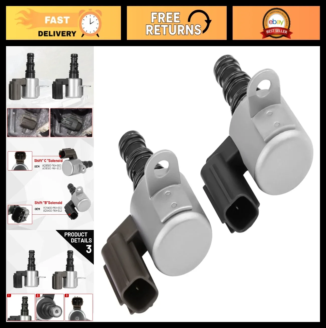 Honda / Acura Shift Control Solenoid Valve TS-0348-S (Unbranded)